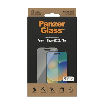 PanzerGlass Screen protector, Apple, iPhone 14 Pro, Glass, Transparent PanzerGlass Screen protector, Apple, iPhone 14 Pro, Glass, Transparent