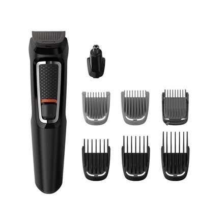 Philips 8-in-1 Face and Hair trimmer MG3730/15 Cordless, Black Philips 8-in-1 Face and Hair trimmer MG3730/15 Cordless, Black