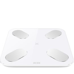 PICOOC Smart Digital Scales Mini Lite Maximum weight (capacity) 150 kg, Body Mass Index (BMI) measuring, White, Memory function