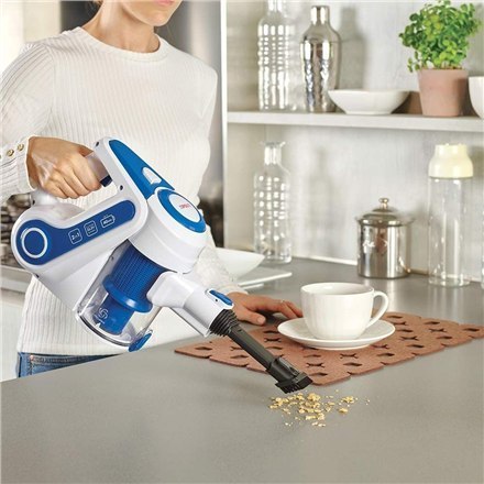Polti Vacuum Cleaner PBEU0116 Forzaspira Slim SR90B 2-in-1 Cordless electric vacuum, Water tank capacity 0.5 L, 22.2 V, White/Bl Polti Vacuum Cleaner PBEU0116 Forzaspira Slim SR90B 2-in-1 Cordless electric vacuum, Water tank capacity 0.5 L, 22.2 V, White/Bl