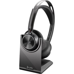 Poly Voyager Focus 2 UC - headset - with charging stand