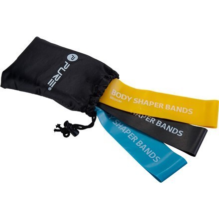 Pure2Improve Body Shaper Bands, Set of 3 Black, Blue and Yellow Pure2Improve Body Shaper Bands, Set of 3 Black, Blue and Yellow