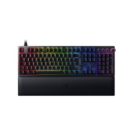 Razer Huntsman V2, Optical Gaming Keyboard, RGB LED light, Nordic, Black, Wired