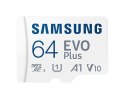 Samsung microSD Card EVO PLUS 64 GB, MicroSDXC, Flash memory class 10, SD adapter