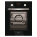 Simfer Oven 4207BERSP 47 L, Black, Easy to clean, Pop-up knobs, Width 45 cm, Built in