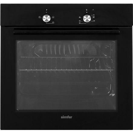 Simfer Oven 8004AERSP 62 L, 4 (0+3) Function, Easy to Clean, Mechanical control, Height 60 cm, Width 60 cm, Black Simfer Oven 8004AERSP 62 L, 4 (0+3) Function, Easy to Clean, Mechanical control, Height 60 cm, Width 60 cm, Black