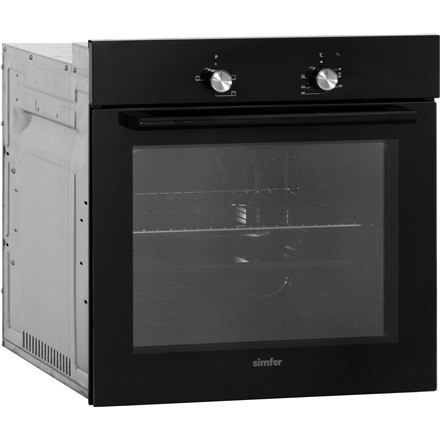 Simfer Oven 8004AERSP 62 L, 4 (0+3) Function, Easy to Clean, Mechanical control, Height 60 cm, Width 60 cm, Black Simfer Oven 8004AERSP 62 L, 4 (0+3) Function, Easy to Clean, Mechanical control, Height 60 cm, Width 60 cm, Black