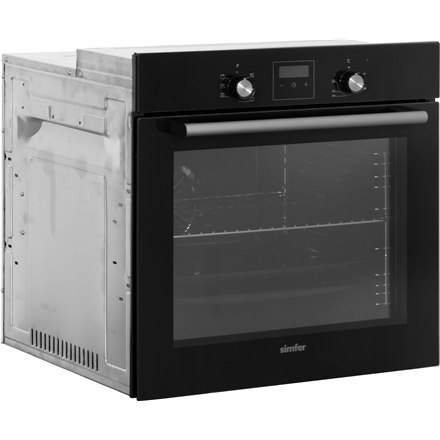 Simfer Oven 8208CERSP 80 L, 8 (0+7) Function, Easy to Clean, Mechanical control, Height 60 cm, Width 60 cm, Black