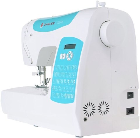 Singer Sewing Machine C5205-TQ Number of stitches 80, Number of buttonholes 1, White/Turquoise Singer Sewing Machine C5205-TQ Number of stitches 80, Number of buttonholes 1, White/Turquoise