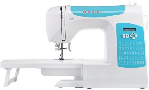 Singer Sewing Machine C5205-TQ Number of stitches 80, Number of buttonholes 1, White/Turquoise Singer Sewing Machine C5205-TQ Number of stitches 80, Number of buttonholes 1, White/Turquoise