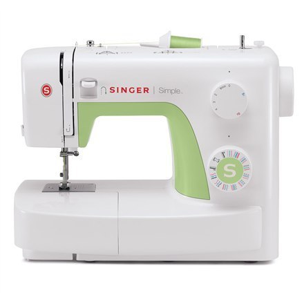 Singer Sewing Machine Simple 3229 Number of stitches 31, Number of buttonholes 1, White/Green Singer Sewing Machine Simple 3229 Number of stitches 31, Number of buttonholes 1, White/Green