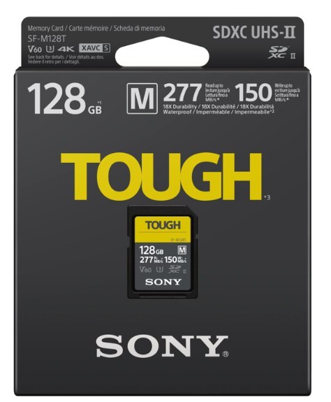 Sony Tough Memory Card UHS-II 128 GB, micro SDXC, Flash memory class 10