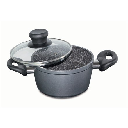 Stoneline Cooking pot 7451 1.5 L, die-cast aluminium, Grey, Lid included Stoneline Cooking pot 7451 1.5 L, die-cast aluminium, Grey, Lid included