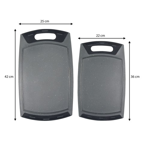 Stoneline Cutting board set 9403 2 pc(s), Grey Stoneline Cutting board set 9403 2 pc(s), Grey