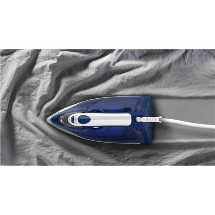 TEFAL FV2838E0 Steam Iron, 2400 W, Water tank capacity 270 ml, Continuous steam 40 g/min, Blue/White TEFAL FV2838E0 Steam Iron, 2400 W, Water tank capacity 270 ml, Continuous steam 40 g/min, Blue/White