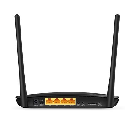 TP-LINK 4G LTE Router TL-MR6400 802.11n, 300 Mbit/s, 10/100 Mbit/s, Ethernet LAN (RJ-45) ports 3, 4G, Antenna type 2xExternal, L TP-LINK 4G LTE Router TL-MR6400 802.11n, 300 Mbit/s, 10/100 Mbit/s, Ethernet LAN (RJ-45) ports 3, 4G, Antenna type 2xExternal, L