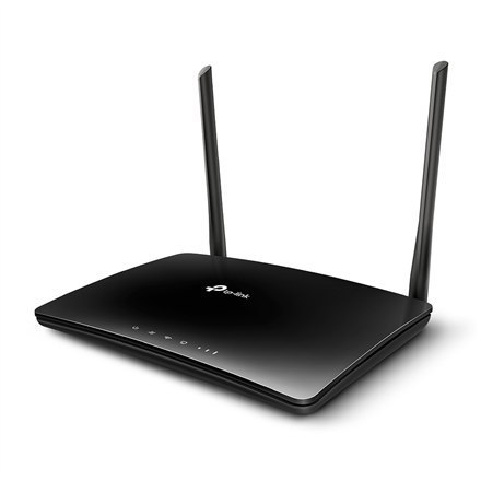 TP-LINK 4G LTE Router TL-MR6400 802.11n, 300 Mbit/s, 10/100 Mbit/s, Ethernet LAN (RJ-45) ports 3, 4G, Antenna type 2xExternal, L TP-LINK 4G LTE Router TL-MR6400 802.11n, 300 Mbit/s, 10/100 Mbit/s, Ethernet LAN (RJ-45) ports 3, 4G, Antenna type 2xExternal, L
