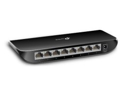 TP-LINK Switch TL-SG1008D Unmanaged, Desktop, 1 Gbps (RJ-45) ports quantity 8, Power supply type External, Plastic case