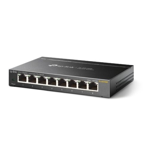 TP-LINK Switch TL-SG108E Web Management, Desktop, 1 Gbps (RJ-45) ports quantity 8, Power supply type External TP-LINK Switch TL-SG108E Web Management, Desktop, 1 Gbps (RJ-45) ports quantity 8, Power supply type External