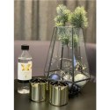 Tenderflame Gift Set, 2 Tabletop burners + 0,5 L fuel, Lilly 8 cm Gold