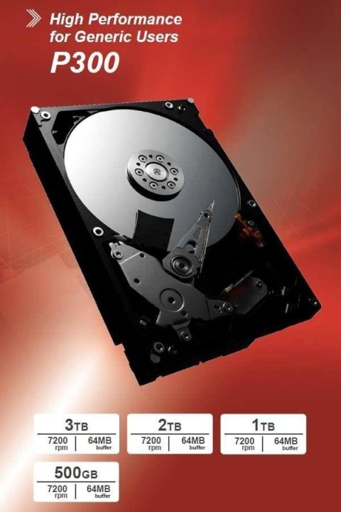 Toshiba P300 3TB 7200 RPM, 3.5 inch, HDD, 64 MB Toshiba P300 3TB 7200 RPM, 3.5 inch, HDD, 64 MB