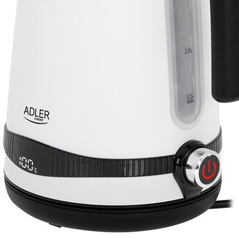 Adler Kettle AD 1295w Electric, 2200 W, 1.7 L, Stainless steel, 360° rotational base, White Adler Kettle AD 1295w Electric, 2200 W, 1.7 L, Stainless steel, 360° rotational base, White