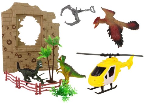 Duży Park Dinozaurów Zestaw Dinozaury Auto Helikopter Jurassic Duży Park Dinozaurów Zestaw Dinozaury Auto Helikopter Jurassic