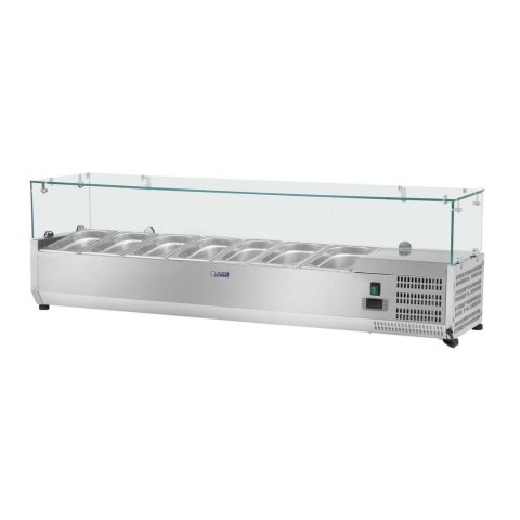 Nadstawa chłodnicza ze szklaną osłoną 7x GN1/4 160cm Nadstawa chłodnicza ze szklaną osłoną 7x GN1/4 160cm
