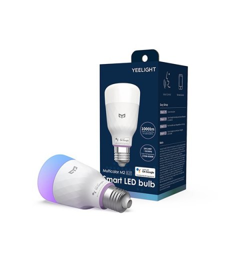 Yeelight LED Smart bulb E28 8.5W 1000Lm M2 RGB Multicolor Seamless Google Home Yeelight LED Smart bulb E28 8.5W 1000Lm M2 RGB Multicolor Seamless Google Home