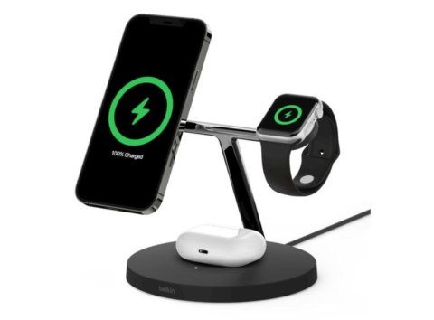 Belkin MagSafe 3in1 Wireless Charger BOOST CHARGE PRO Black Belkin MagSafe 3in1 Wireless Charger BOOST CHARGE PRO Black