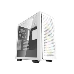 Deepcool MID TOWER CASE CK560 Side window, White, Mid-Tower, Power supply included No