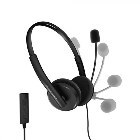 Energy Sistem Headset Office 2+ Black, USB and 3.5 mm plug, volume control, retractable boom mic. Energy Sistem Headset Office 2+ Black, USB and 3.5 mm plug, volume control, retractable boom mic.