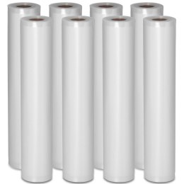 Worki próżniowe moletowane folia w rolce do pakowarki próżniowej 600 x 30 ZESTAW - 8 rolek