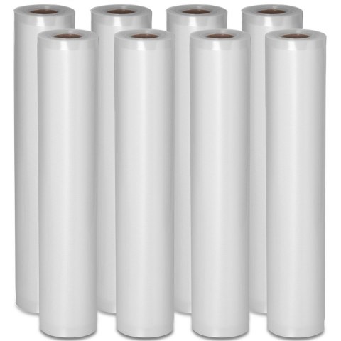 Worki próżniowe moletowane folia w rolce do pakowarki próżniowej 600 x 30 ZESTAW - 8 rolek Worki próżniowe moletowane folia w rolce do pakowarki próżniowej 600 x 30 ZESTAW - 8 rolek