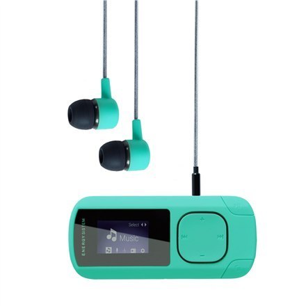 Odtwarzacz MP3 Energy Sistem, klips do paska, Wbudowany mikrofon, USB, kolor: miętowy Odtwarzacz MP3 Energy Sistem, klips do paska, Wbudowany mikrofon, USB, kolor: miętowy