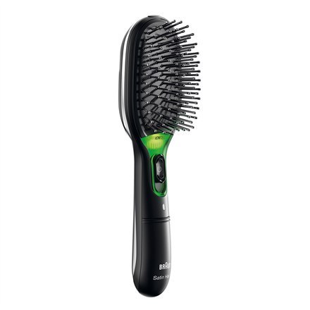 Paddle brush Braun BR710 Warranty 24 month(s), Ion conditioning, Black/Green Paddle brush Braun BR710 Warranty 24 month(s), Ion conditioning, Black/Green