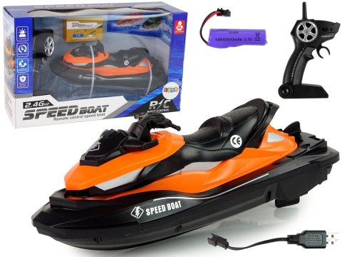 Skuter Wodny R/C Zdalnie sterowany Motorówka 2,4G Pomarańczowa Skuter Wodny R/C Zdalnie sterowany Motorówka 2,4G Pomarańczowa