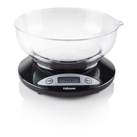 Tristar Kitchen scale KW-2430 Maximum weight (capacity) 2 kg, Graduation 1 g, Display type LCD, Black Tristar Kitchen scale KW-2430 Maximum weight (capacity) 2 kg, Graduation 1 g, Display type LCD, Black