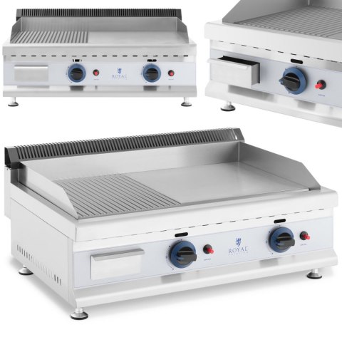 Grill gazowy podwójny gładki ryflowany na gaz ziemny 0.02 bar 74.5 x 40 cm 2 x 3100 W Grill gazowy podwójny gładki ryflowany na gaz ziemny 0.02 bar 74.5 x 40 cm 2 x 3100 W
