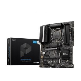 MSI Z590-A PRO Processor family Intel, Processor socket LGA1200, DDR4 DIMM, Memory slots 4, Supported hard disk drive interface