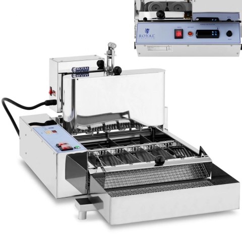 Maszyna do produkcji formowania smażenia mini pączków donutów 1440 szt./godz 2800 W 8 l Maszyna do produkcji formowania smażenia mini pączków donutów 1440 szt./godz 2800 W 8 l