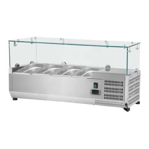 Nadstawa chłodnicza ze szklaną osłoną 3x GN1/3 i 1x GN1/2 120cm Nadstawa chłodnicza ze szklaną osłoną 3x GN1/3 i 1x GN1/2 120cm