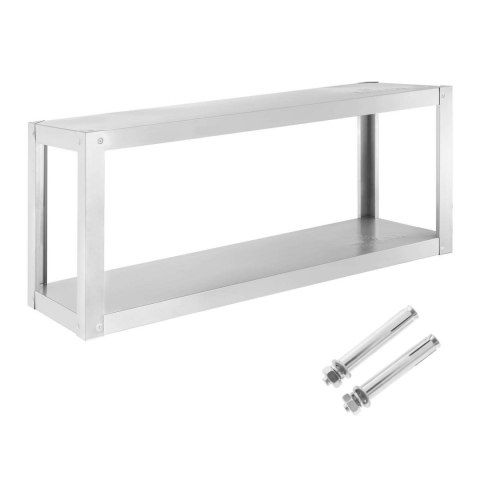 Półka wisząca ścienna podwójna 38 x 120 x 50 cm Royal Catering Półka wisząca ścienna podwójna 38 x 120 x 50 cm Royal Catering