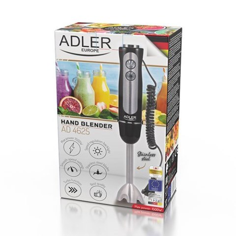 Adler AD 4625b Hand Blender, 1500 W, Number of speeds 5, Turbo mode, Black Adler AD 4625b Hand Blender, 1500 W, Number of speeds 5, Turbo mode, Black