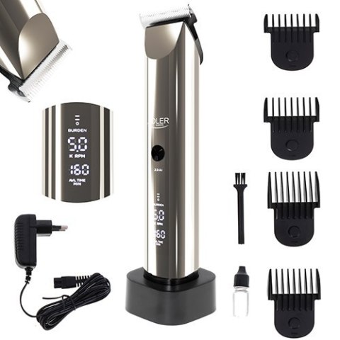 Adler Hair Clipper AD 2834 Cordless or corded, Number of length steps 4, Silver/Black Adler Hair Clipper AD 2834 Cordless or corded, Number of length steps 4, Silver/Black