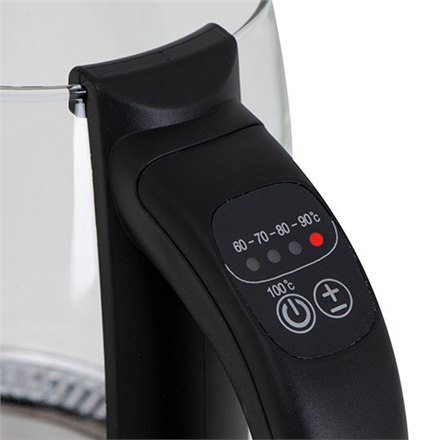 Camry Kettle CR 1290 Standard, 2200 W, 2 L, Plastic/glass, Black/Transparent, 360° rotational base Camry Kettle CR 1290 Standard, 2200 W, 2 L, Plastic/glass, Black/Transparent, 360° rotational base