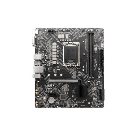 MSI 	PRO H610M-B DDR4 Processor family Intel, Processor socket LGA1700, DDR4 DIMM, Memory slots 2, Supported hard disk drive in