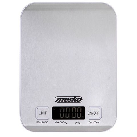 Mesko Kitchen scales MS 3169 white Maximum weight (capacity) 5 kg, Graduation 1 g, White Mesko Kitchen scales MS 3169 white Maximum weight (capacity) 5 kg, Graduation 1 g, White