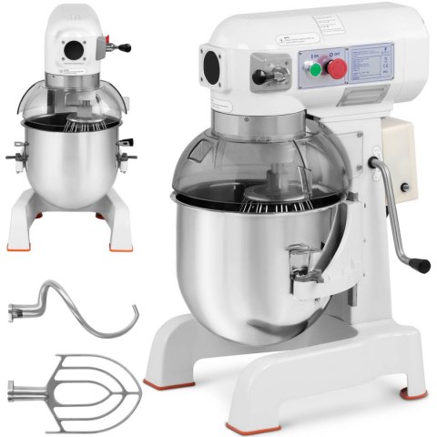 Mikser robot planetarny spiralny z opuszczaną misą 20 l 700 W Mikser robot planetarny spiralny z opuszczaną misą 20 l 700 W