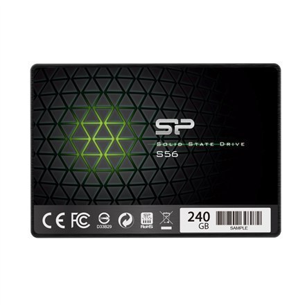 Silicon Power S56 240 GB, format SSD 2,5", interfejs SSD SATA, prędkość zapisu 530 MB/s, prędkość odczytu 560 MB/s Silicon Power S56 240 GB, format SSD 2,5", interfejs SSD SATA, prędkość zapisu 530 MB/s, prędkość odczytu 560 MB/s